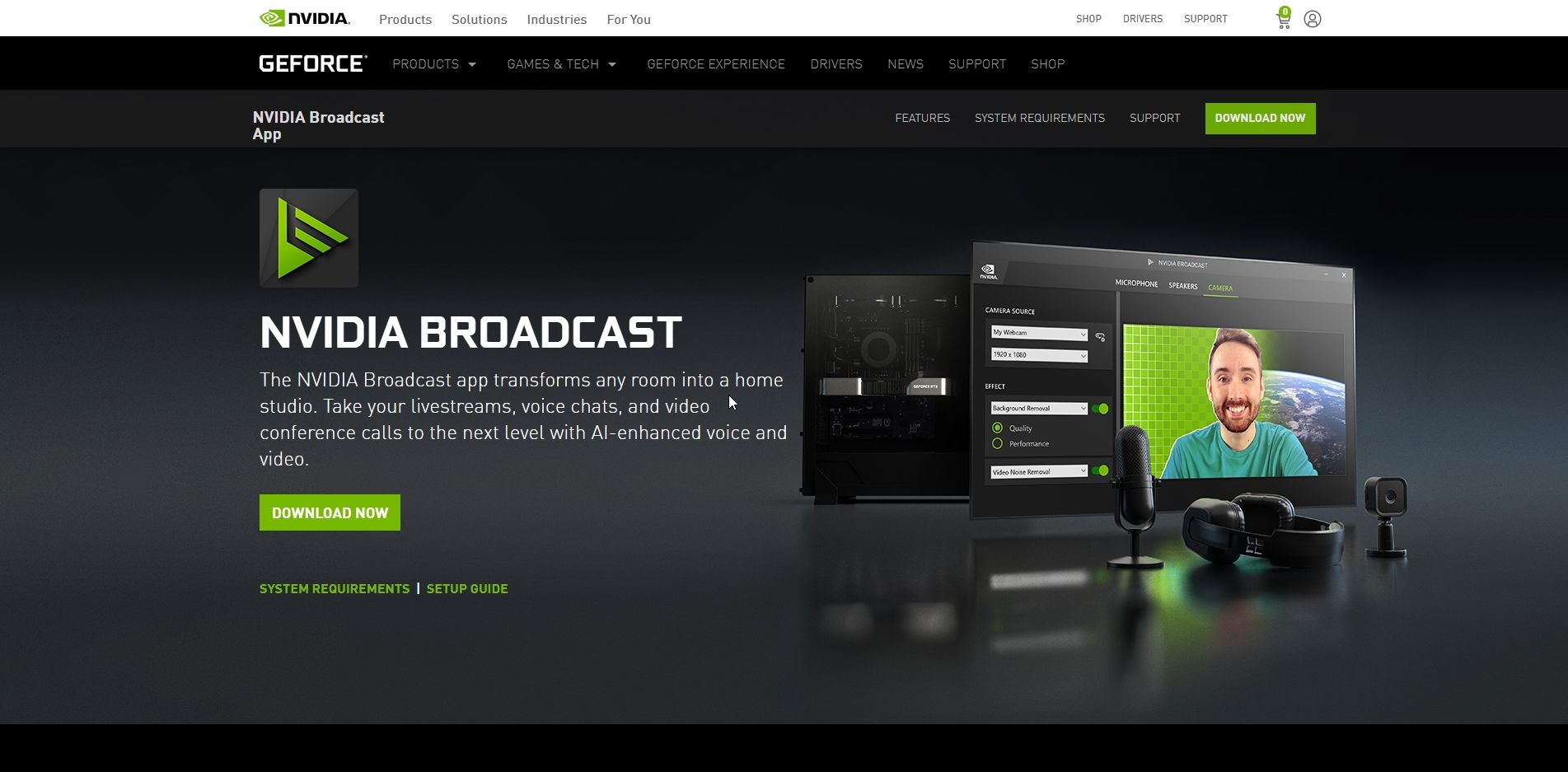 nvidia broadcast mac download