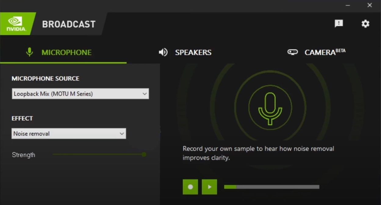 NVIDIA Broadcast Home Page