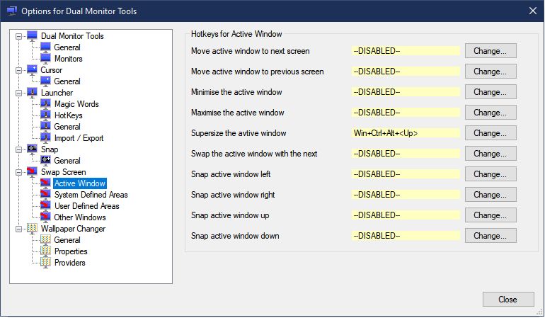 Options for Dual Monitor Tools