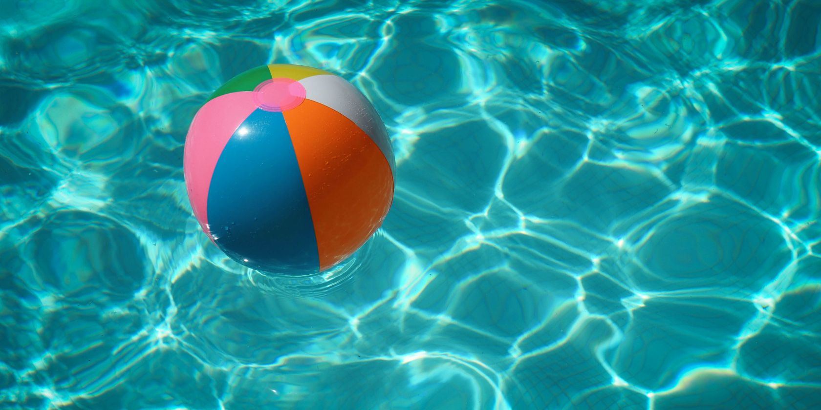 Beach ball on water