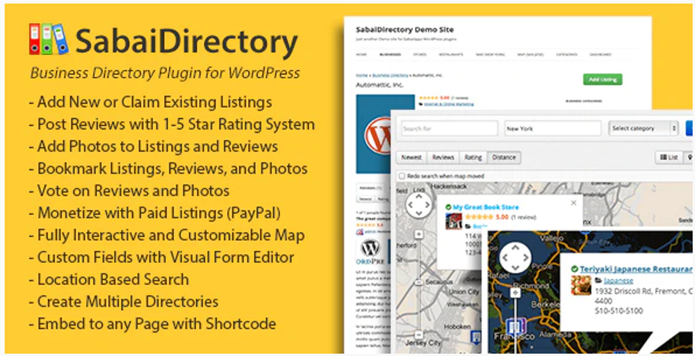 sabai directory. WordPress directory plugin