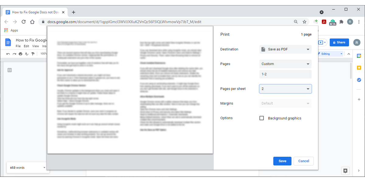 save as pdf 1 - Come risolvere l’errore di download dei file di Google Docs