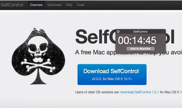 selfcontrol app for window