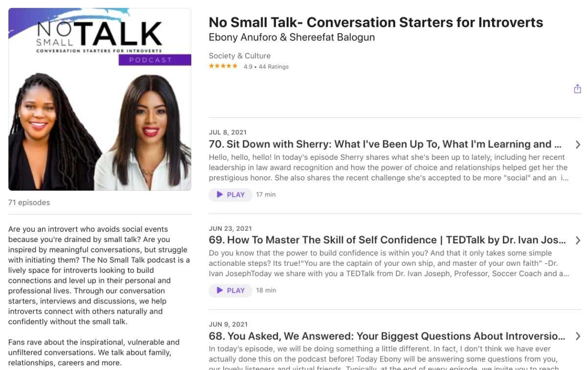 No Small Talk podcast teaches introverts how to have engaging and meaningful conversations