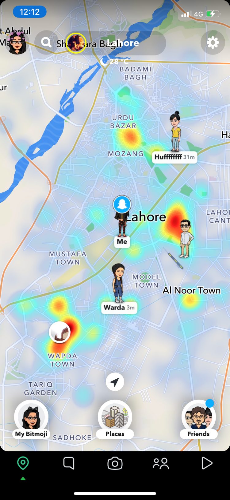 snap map places feature