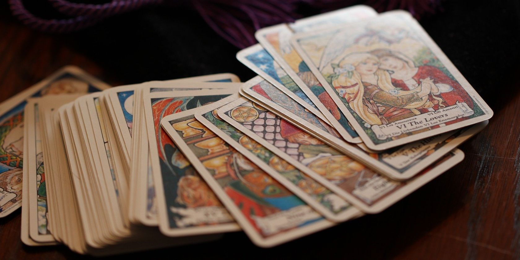 stack of tarot cards