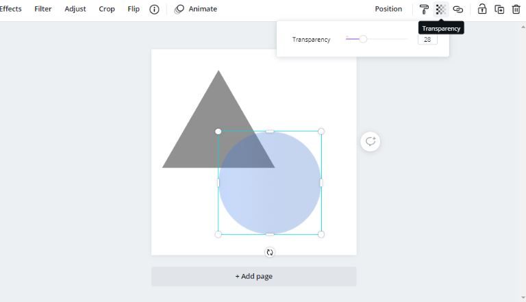 đặt độ trong suốt của các phần tử trên canvas