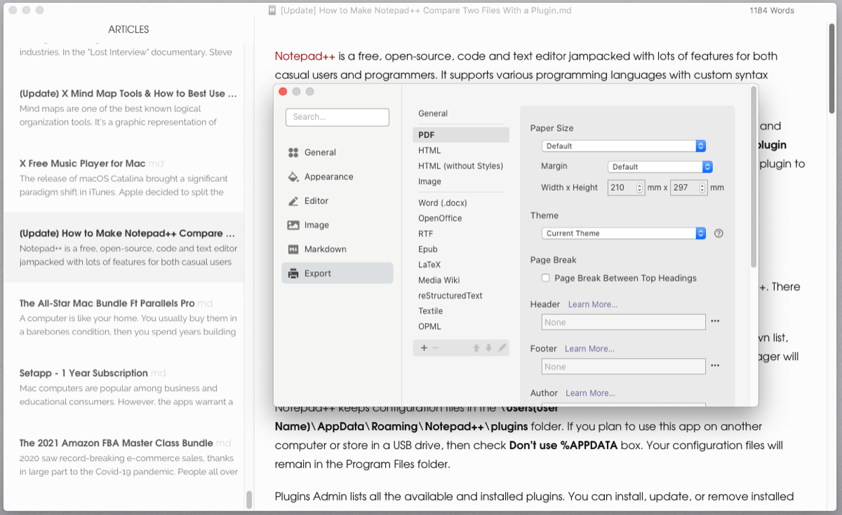 which feature allows consistent text formatting for mac