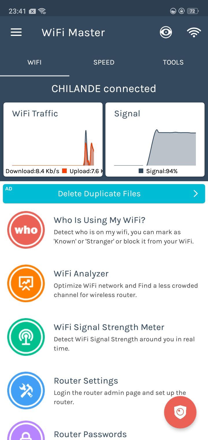 homepage for Wi-Fi route master