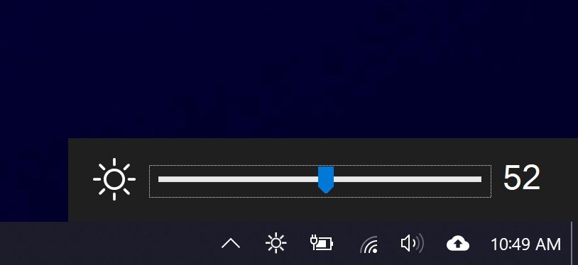 windows 10 brightness slider app