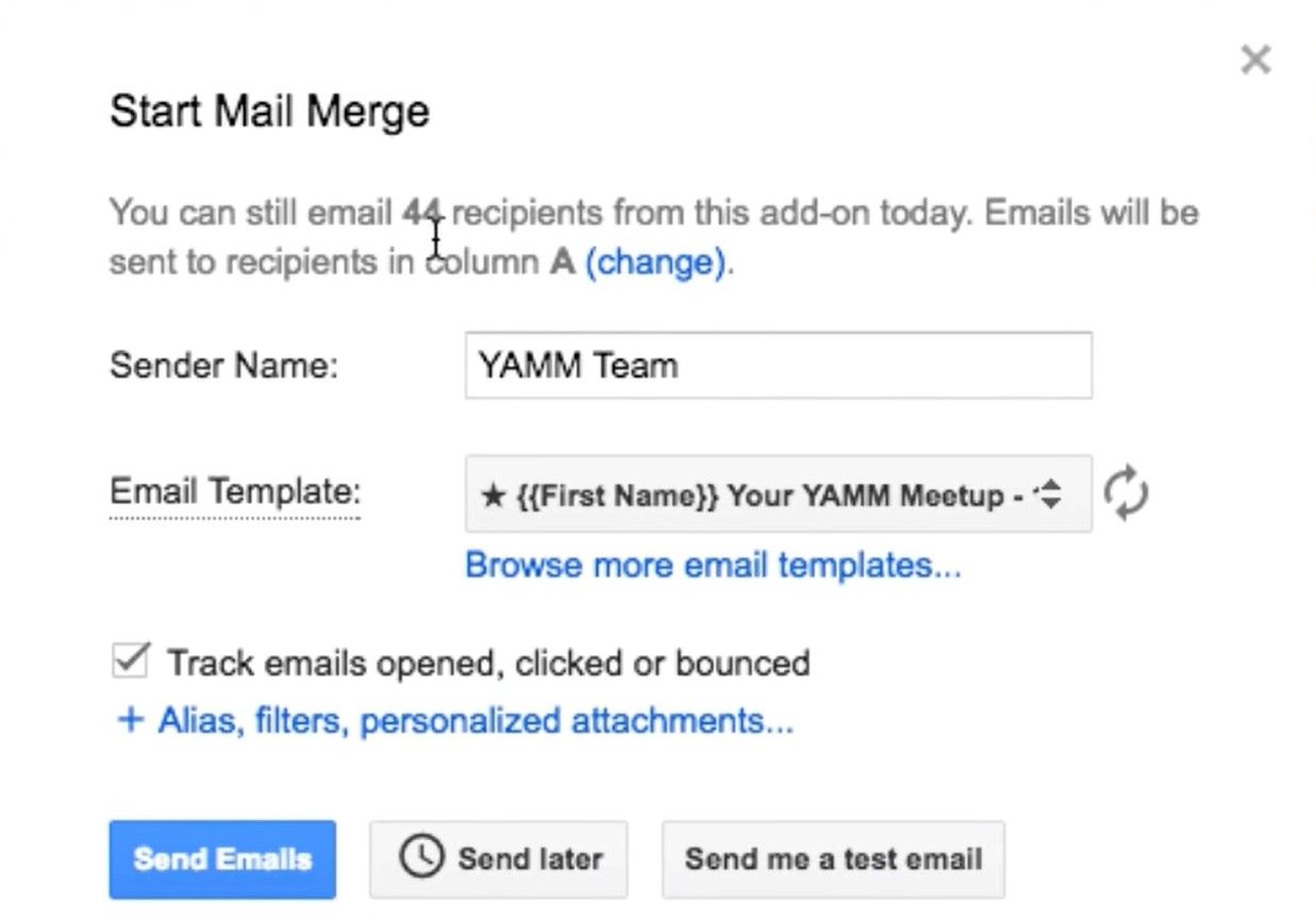Yet Another Mail Merge in Google Sheet