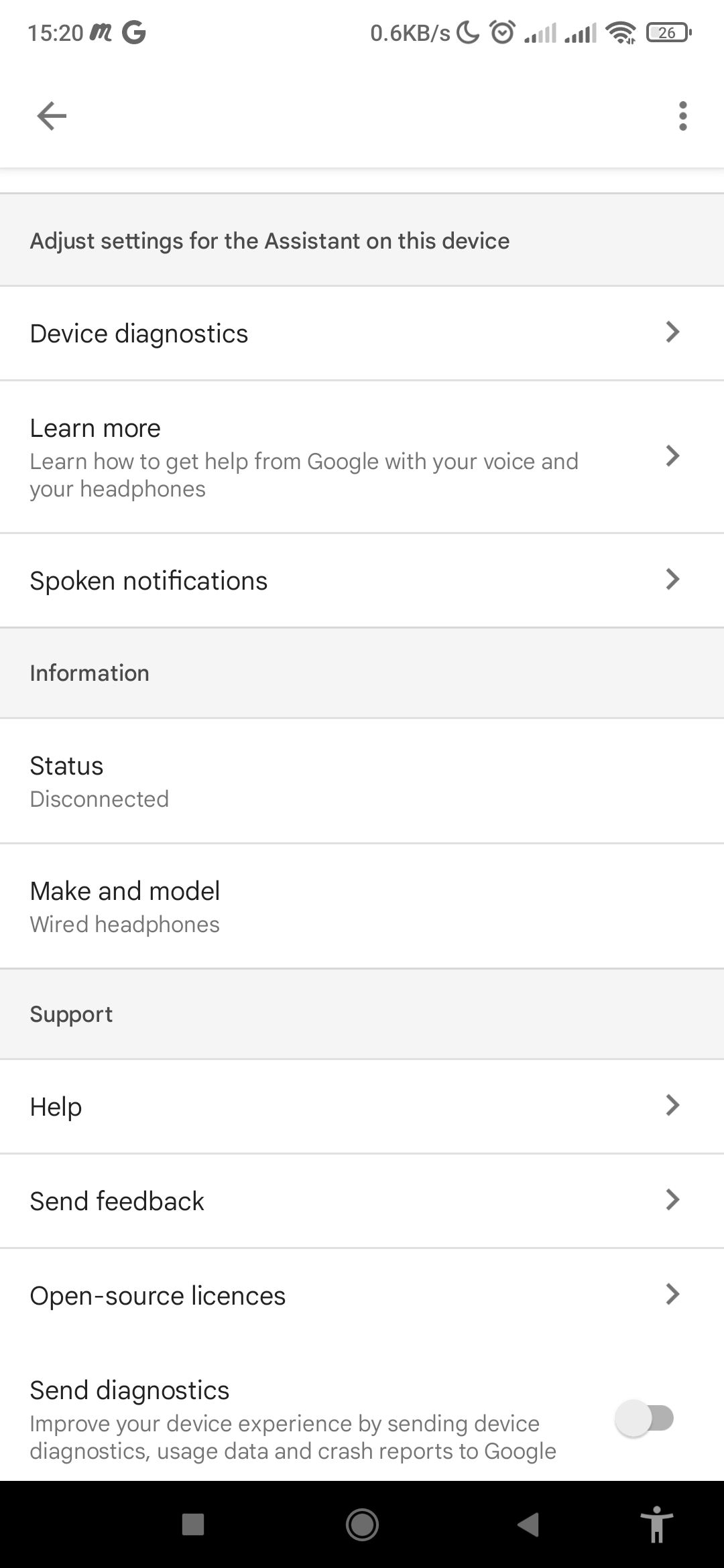 Setting up spoken notifications on Google Assistant