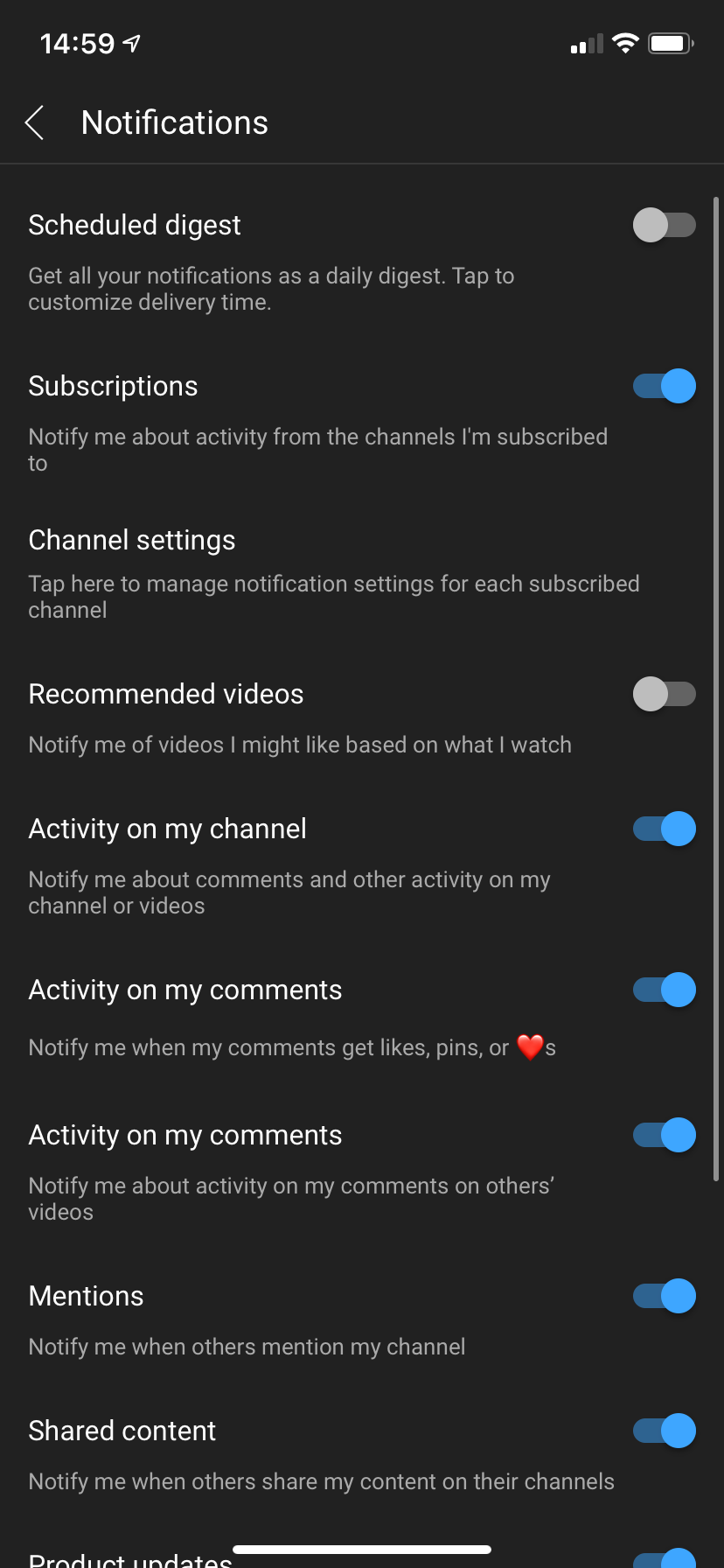 is there any way to search your subscribed channels for a particular video