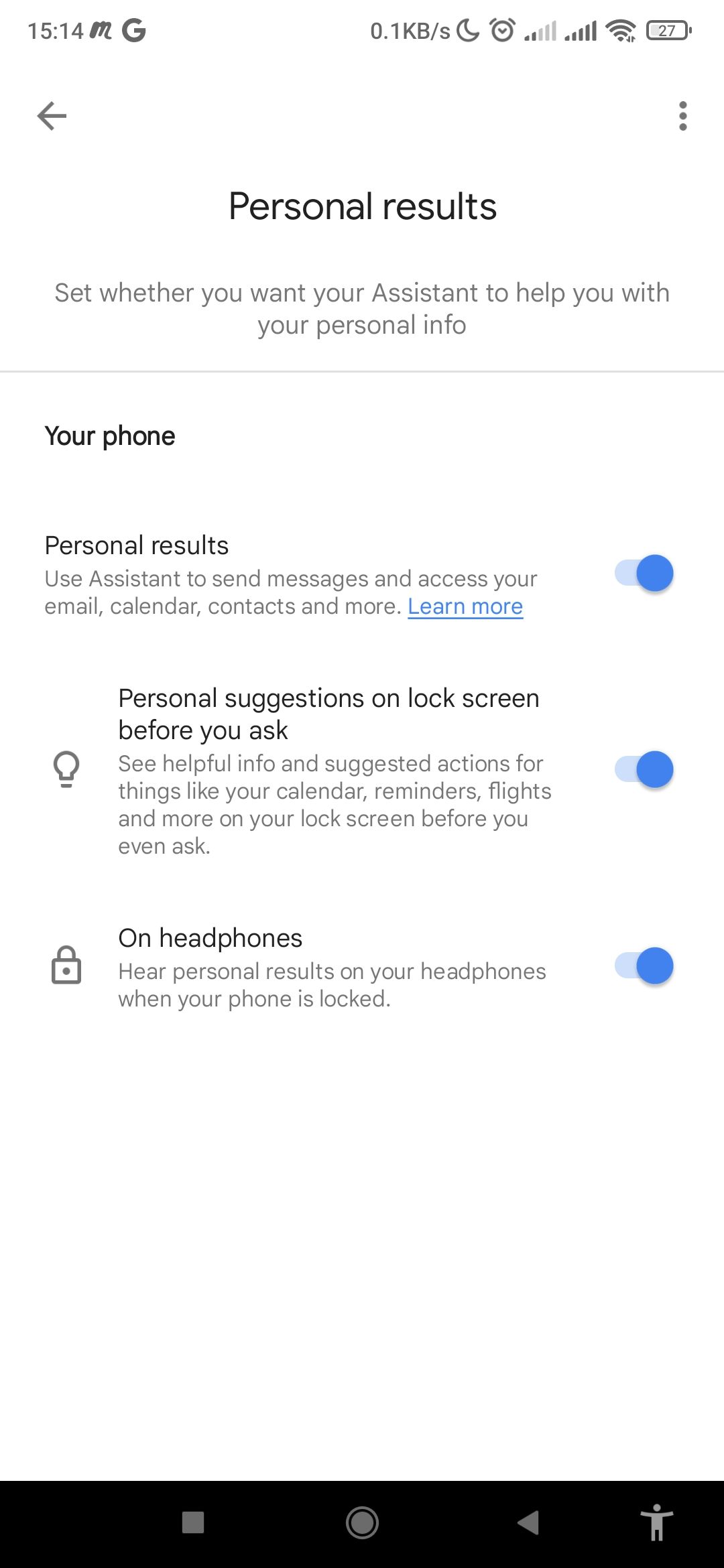Key settings to enable when personalizing Google Assistant on Android