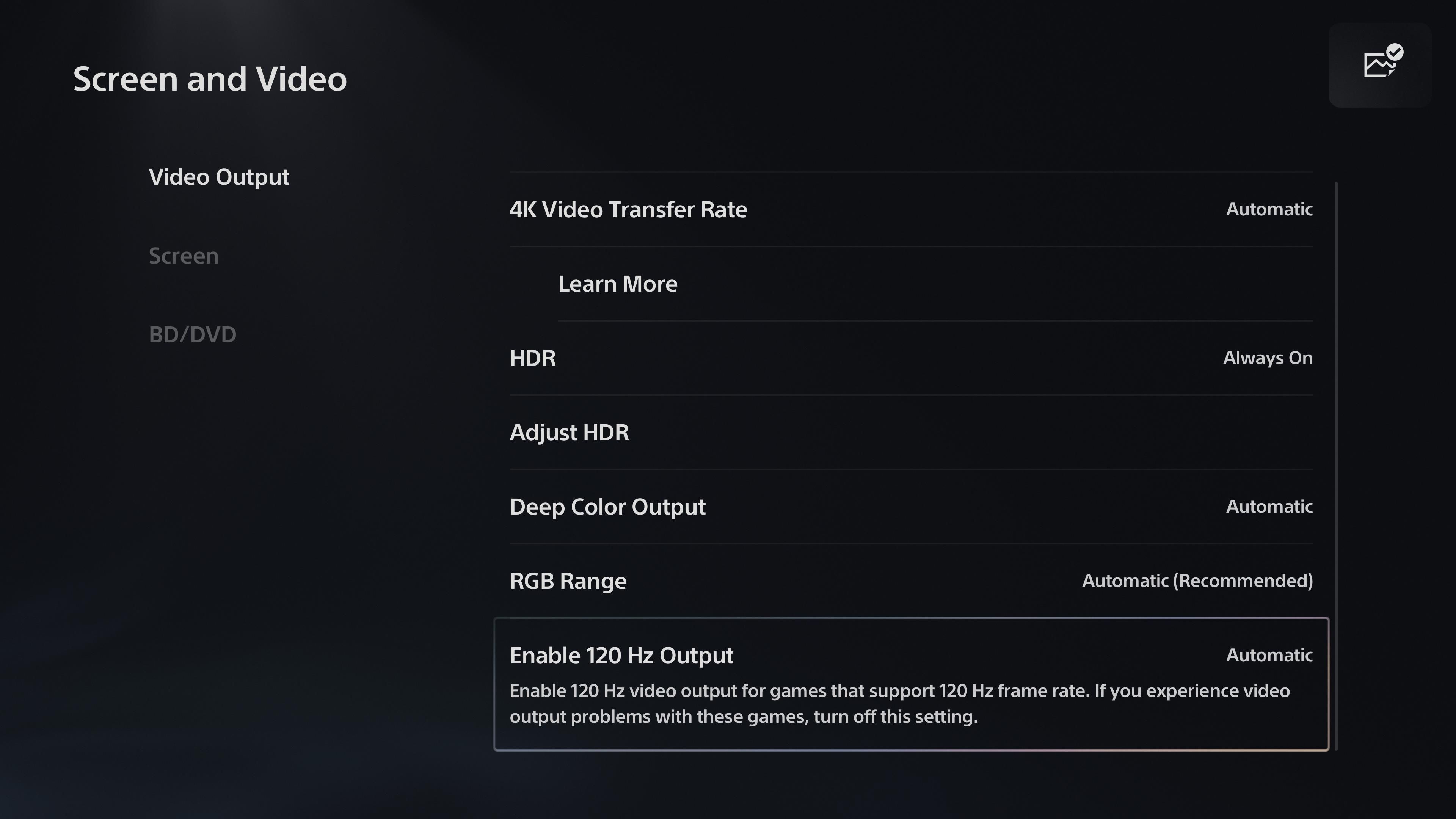 How to Enable 120Hz Output on PS5