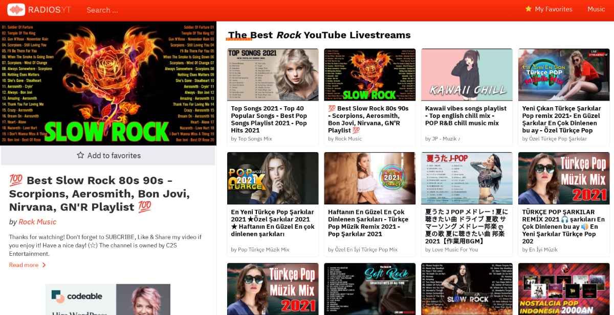 Radio.YT is the best and easiest way to discover music livestreams on YouTube across genres