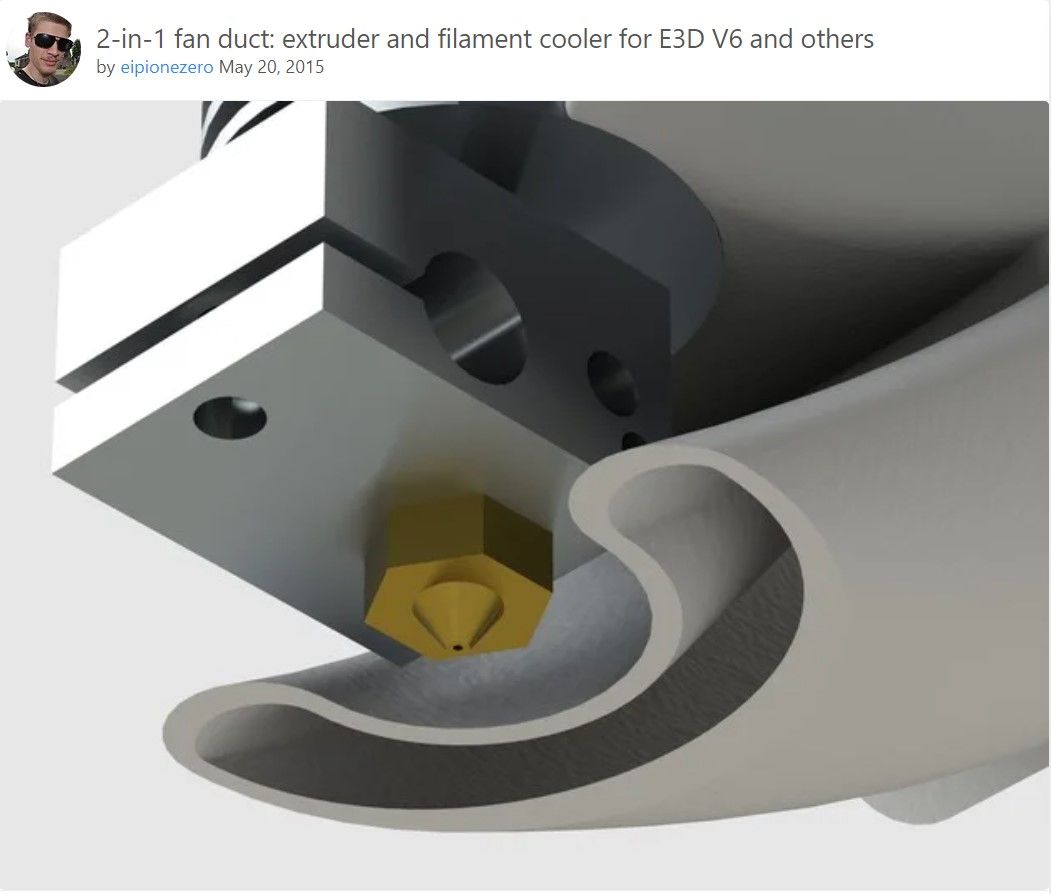 Verwandeln Sie Ihren billigen 3D-Drucker in den Traum eines jeden Herstellers - 3d print fan duct