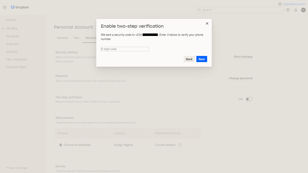 How to Enable TwoStep Verification in Dropbox
