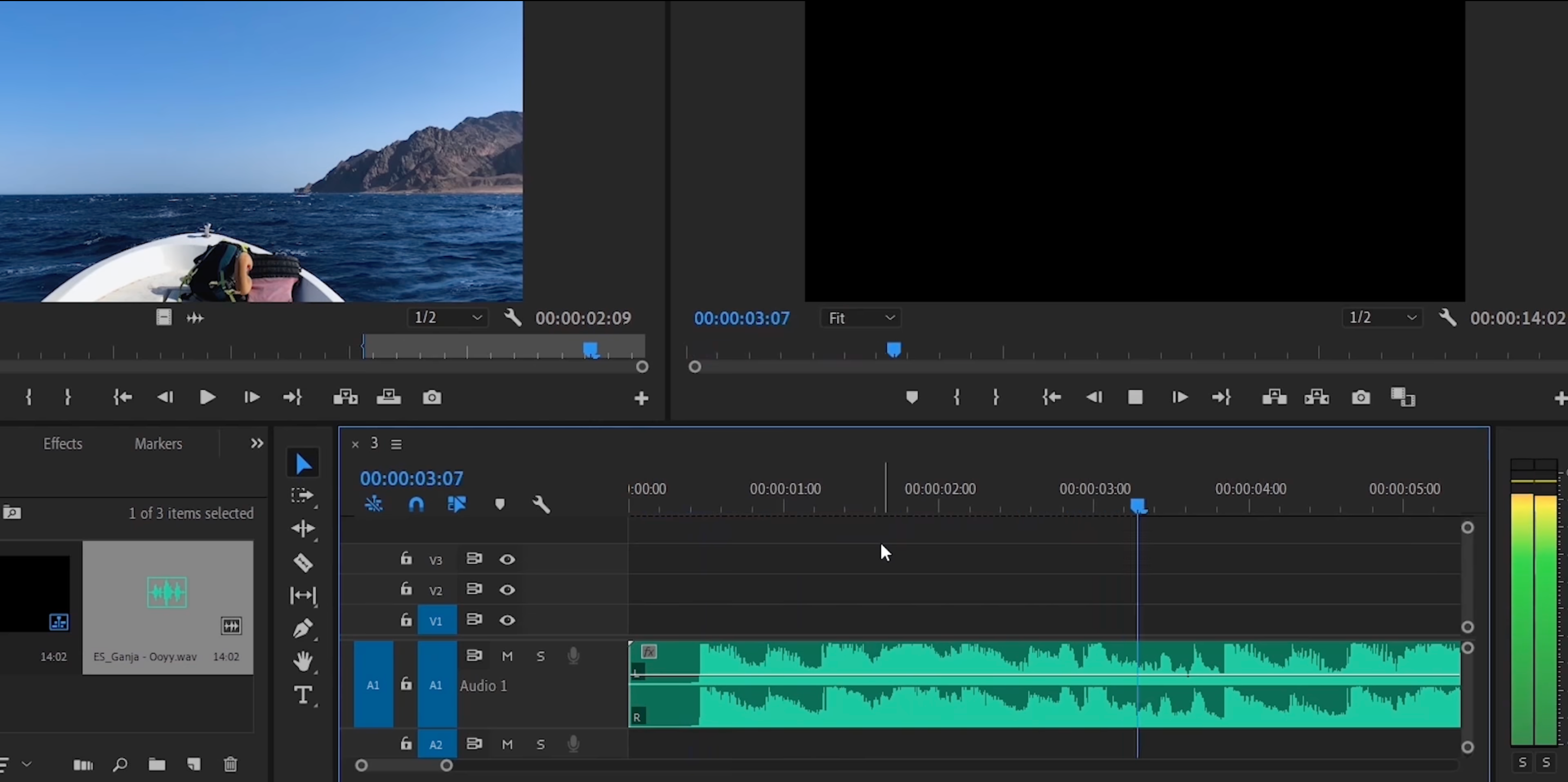 Adobe Premiere Pro Audio Interface
