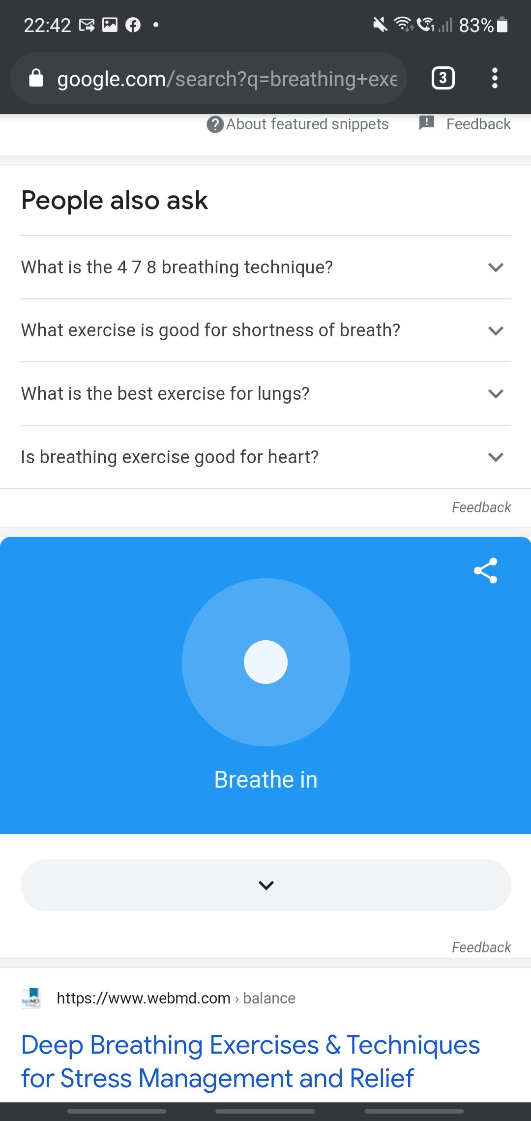 Breathing Exercises - inhale