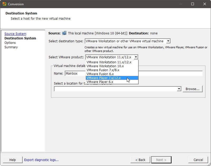 Choosing Virtual Machine Type