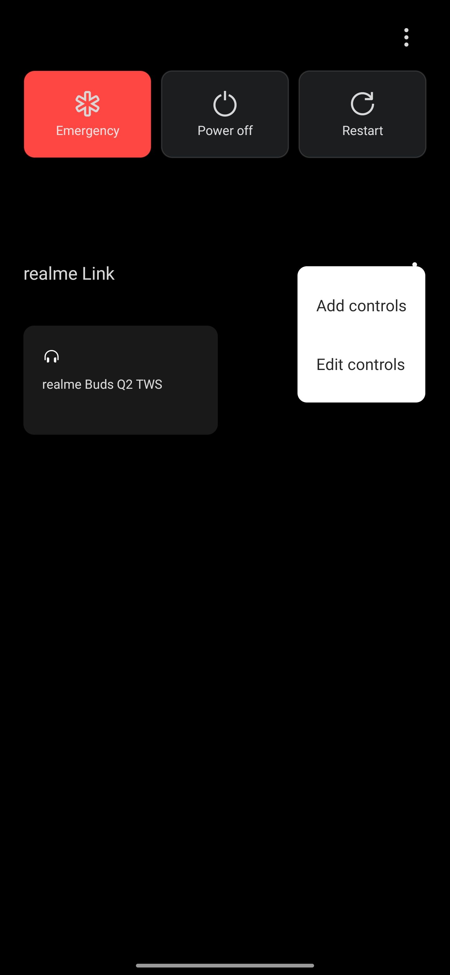Control Screen - Android 11