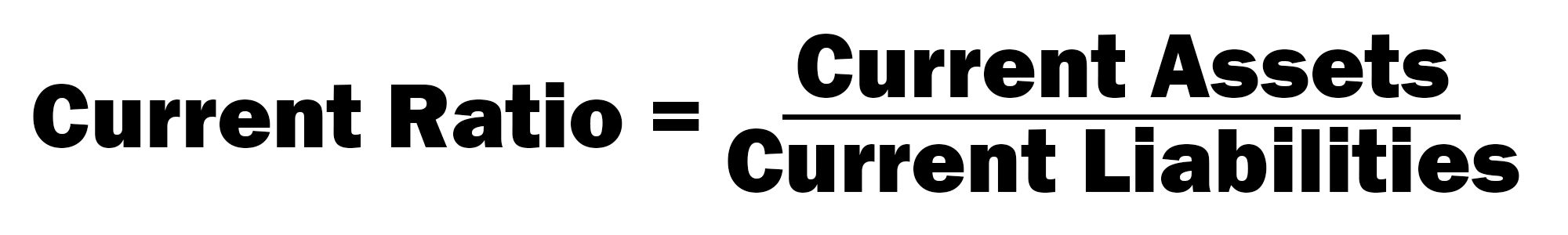 Current Ratio formula