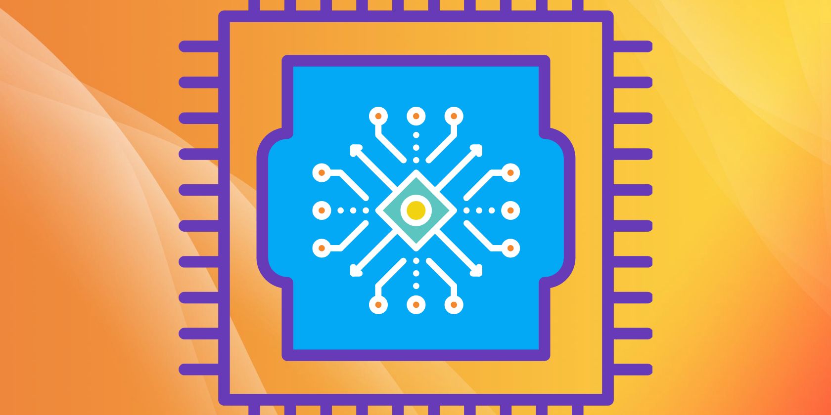 Illustration of memory chip and flow of data