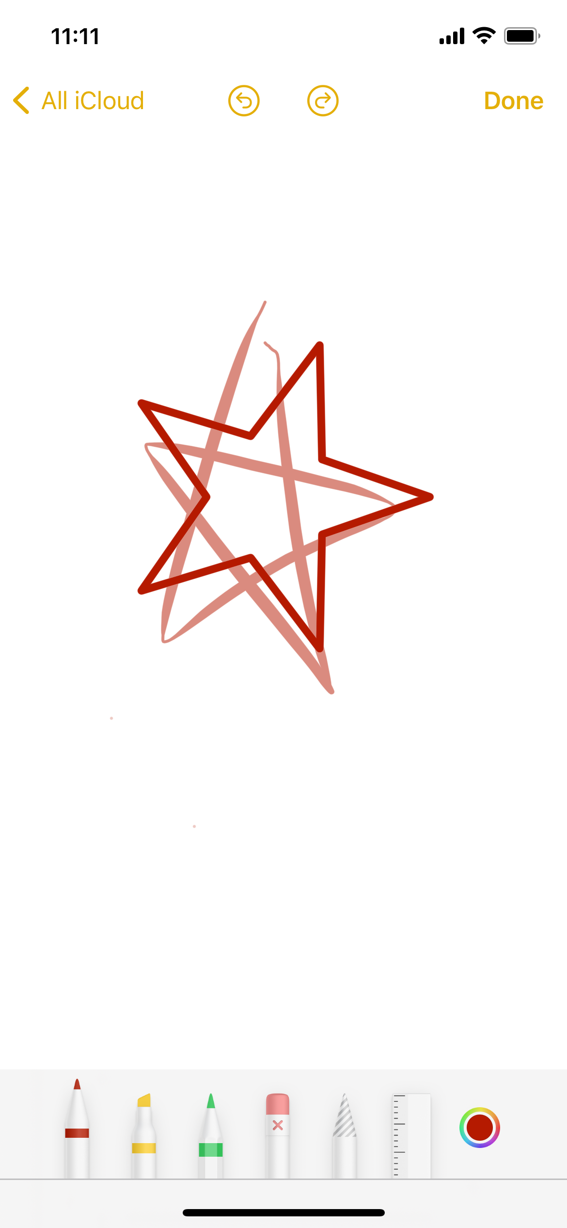 Drawing a perfect star in Markup
