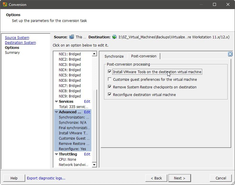 Enabling Installation of VMware Tools on Virtualized Clone