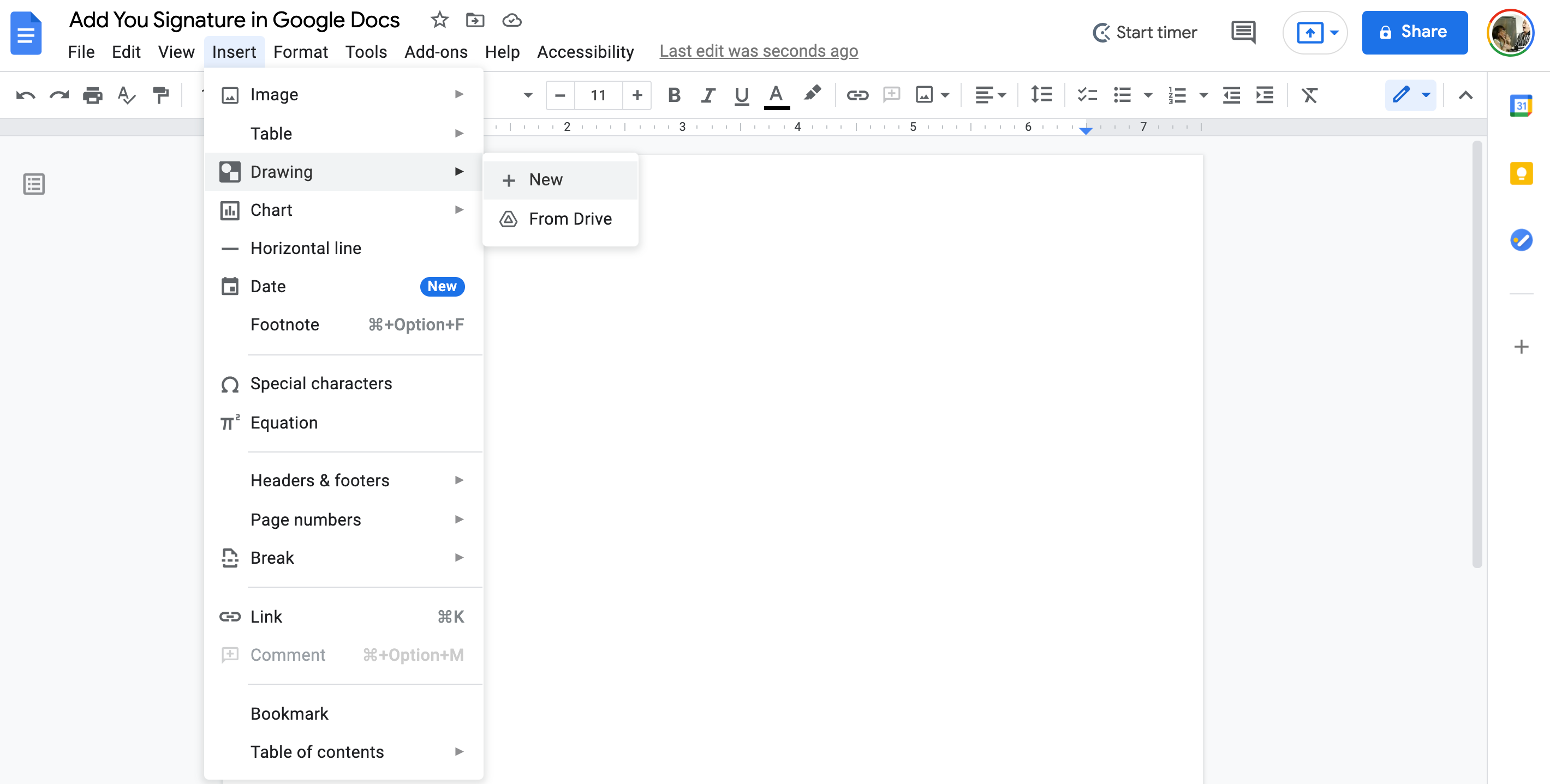 How to Add a Signature to Google Docs