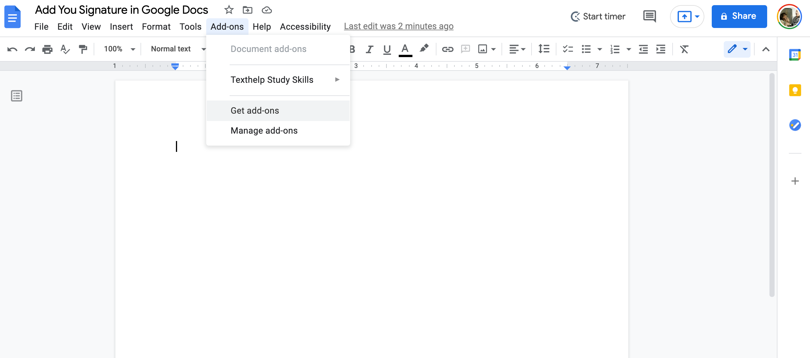 how to create an electronic signature to google doc