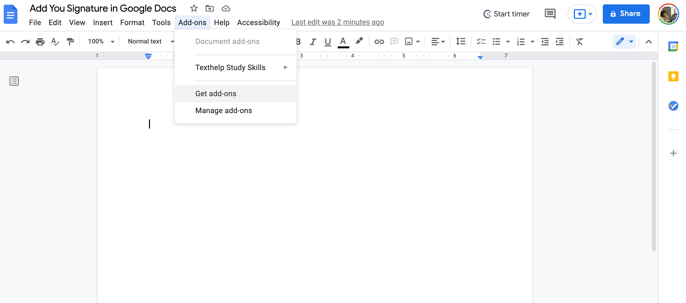 So fügen Sie Google Docs eine Signatur hinzu - Google Docs Get Add Ons Signature