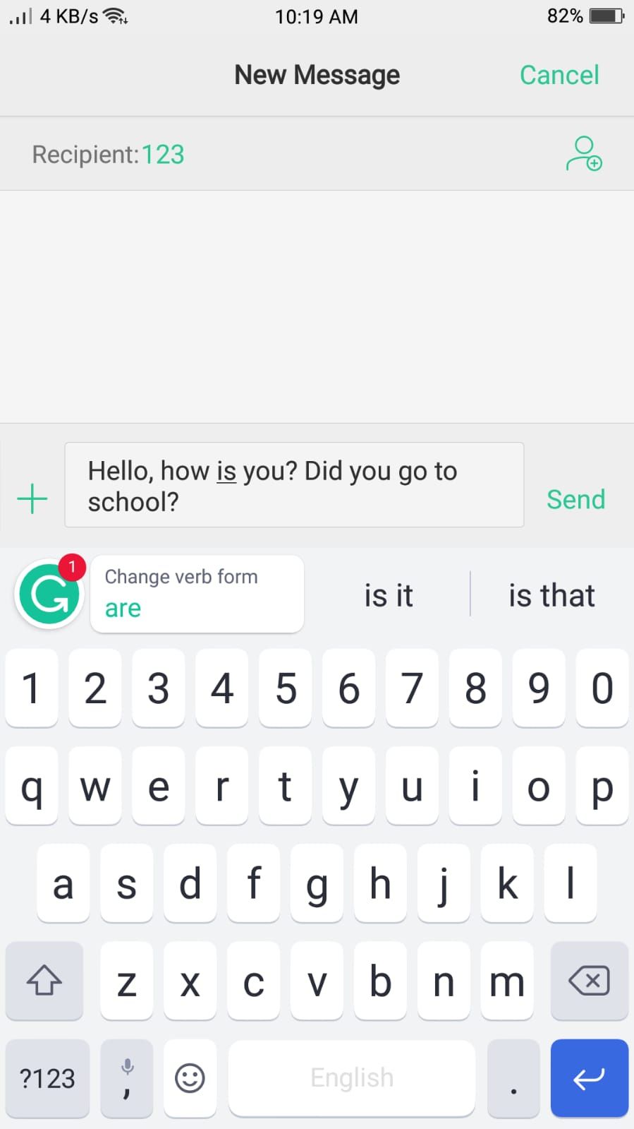 Grammarly - Suggestions in the Keyboard