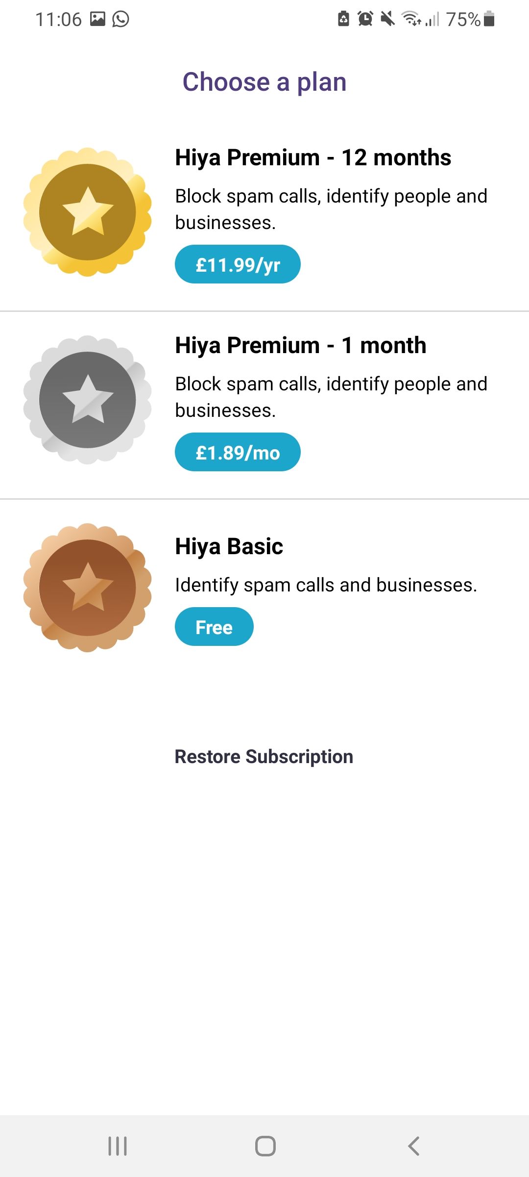 Hiya Premium Sub