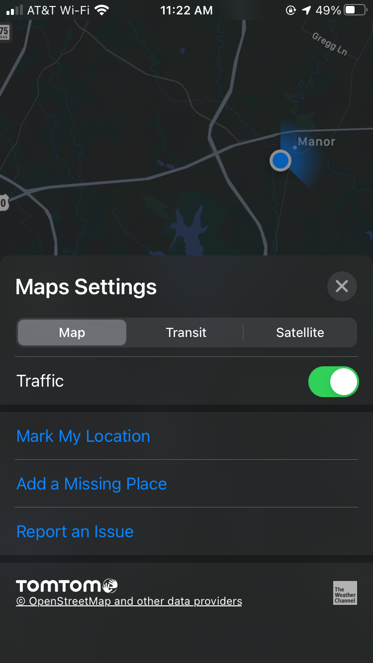 Reporting an issue on Apple Maps