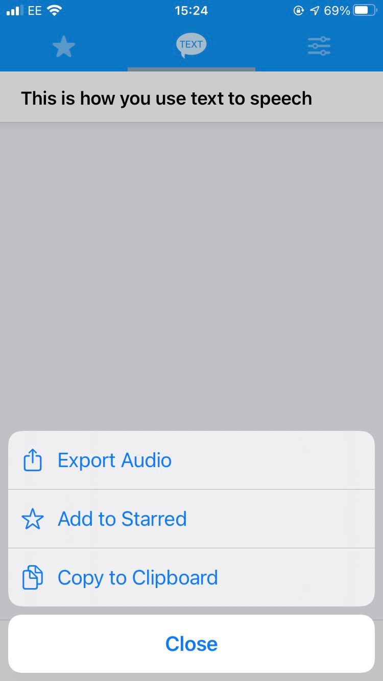 text to speech exporting