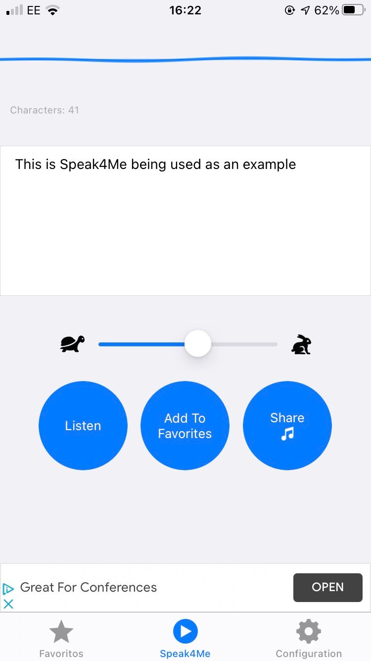 speak4me text to speech