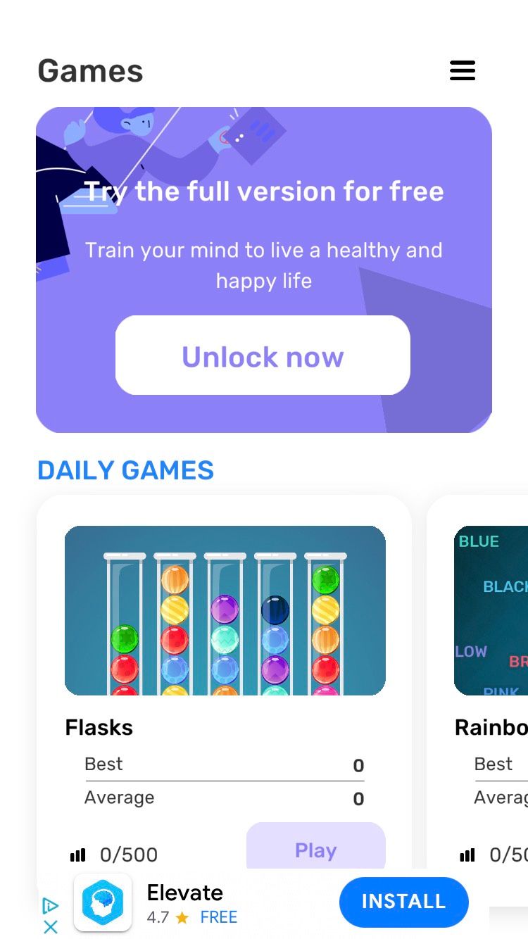 brain games daily games