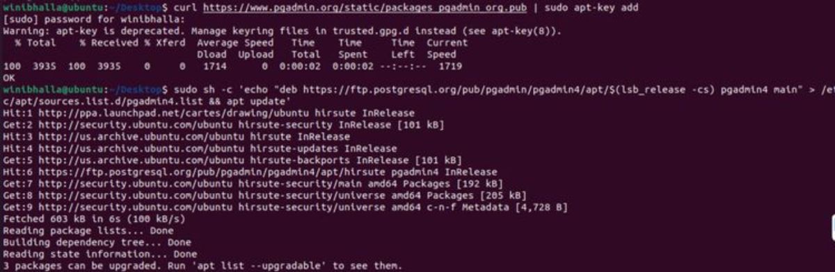 install pgadmin on ubuntu