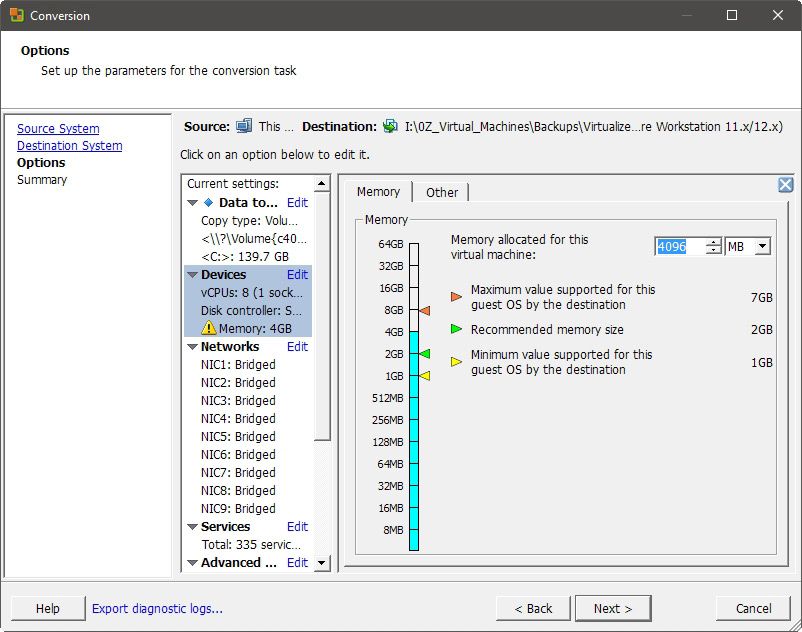 Limiting Virtual Machine Memory Usage