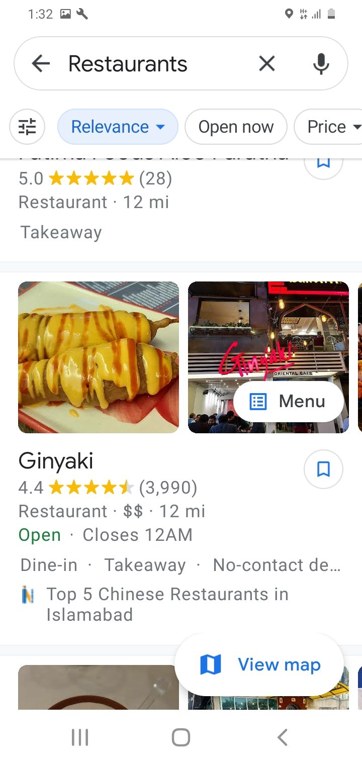 Lists-Of-Restaurants-In-Google-Map