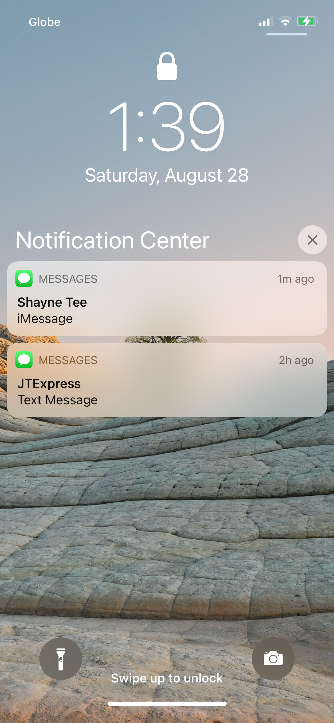 Lock Screen With Messages