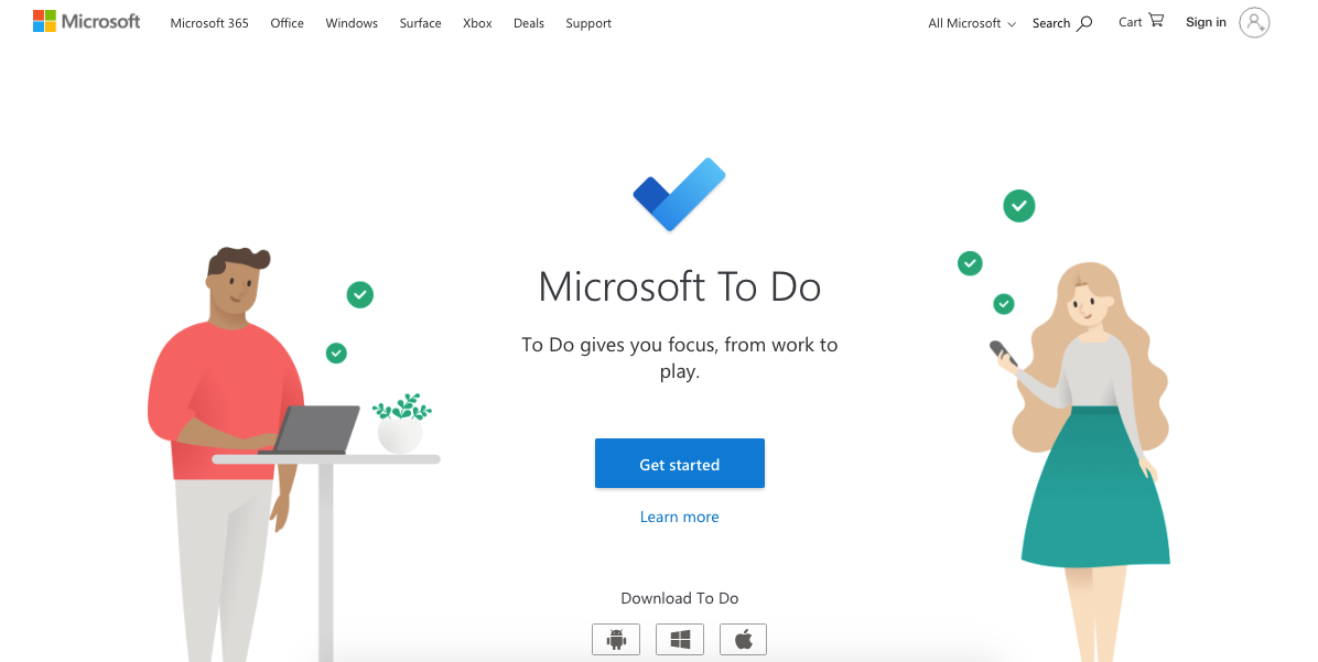 Microsoft To Do Website