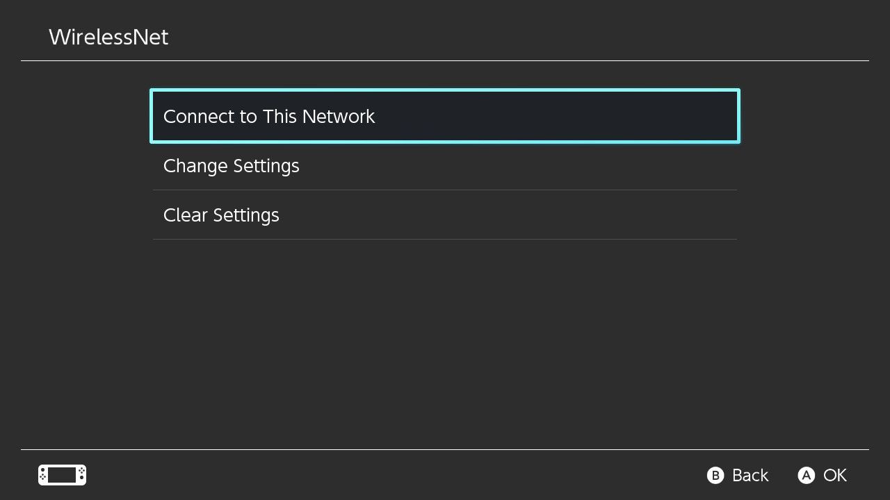 Nintendo Switch Connect to Network