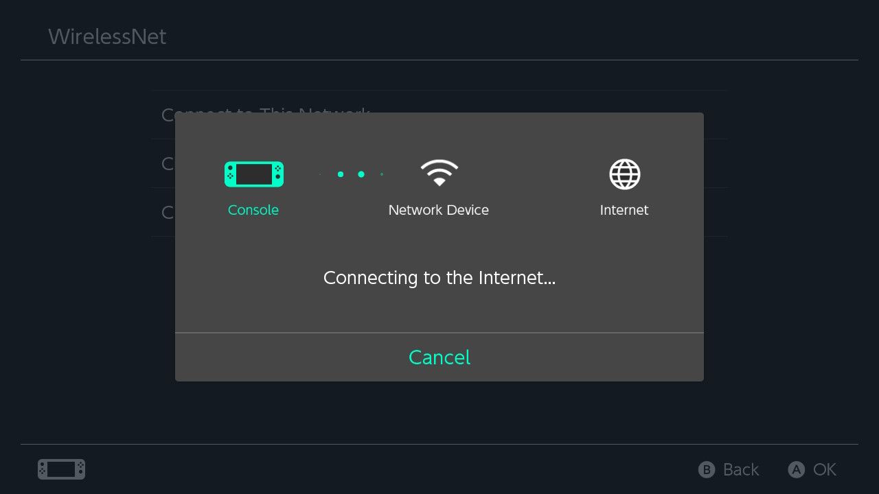 Nintendo Switch Connecting to Internet