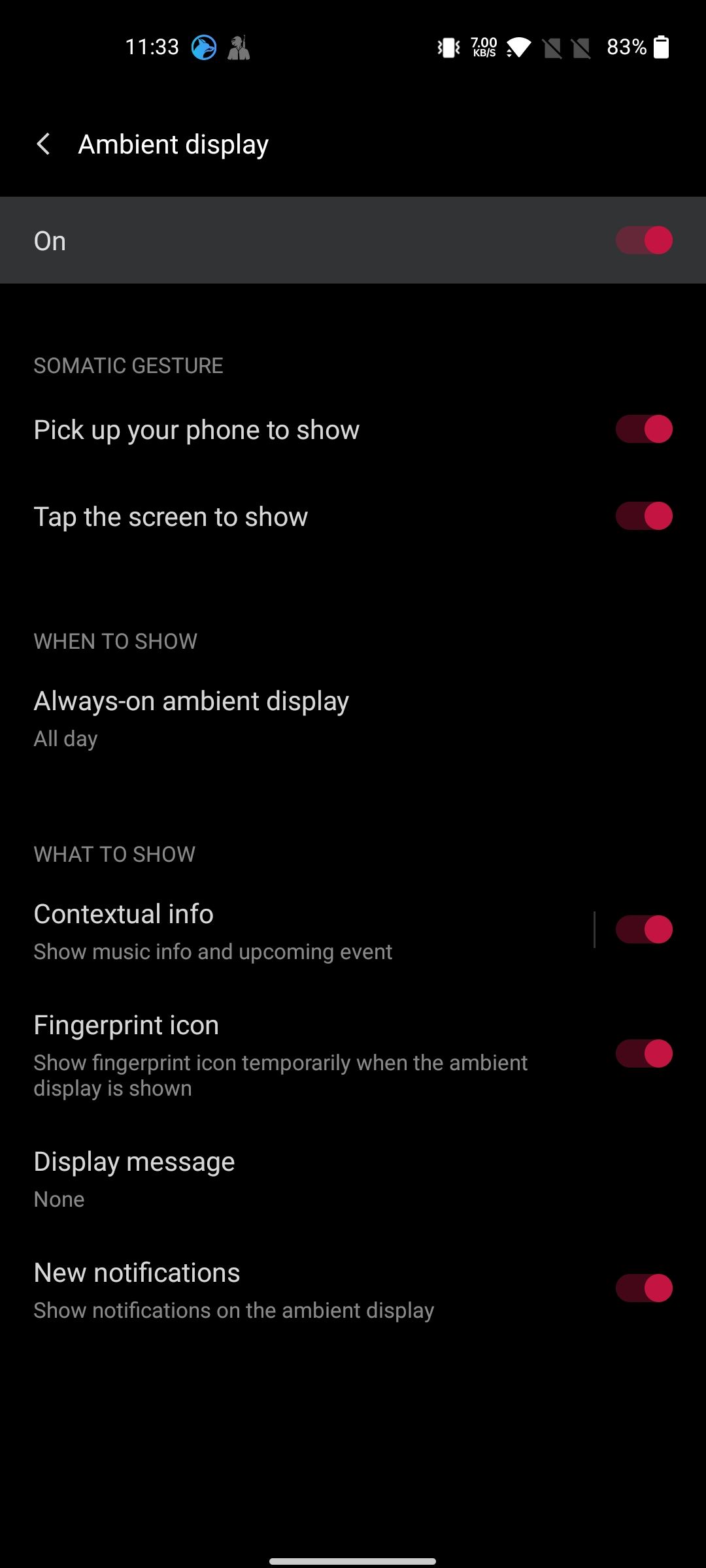 OnePlus Nord 2 ambient display customization