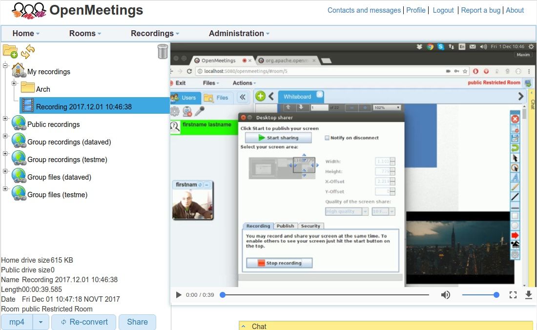 OpenMeetings - I 5 migliori software di videoconferenza open source