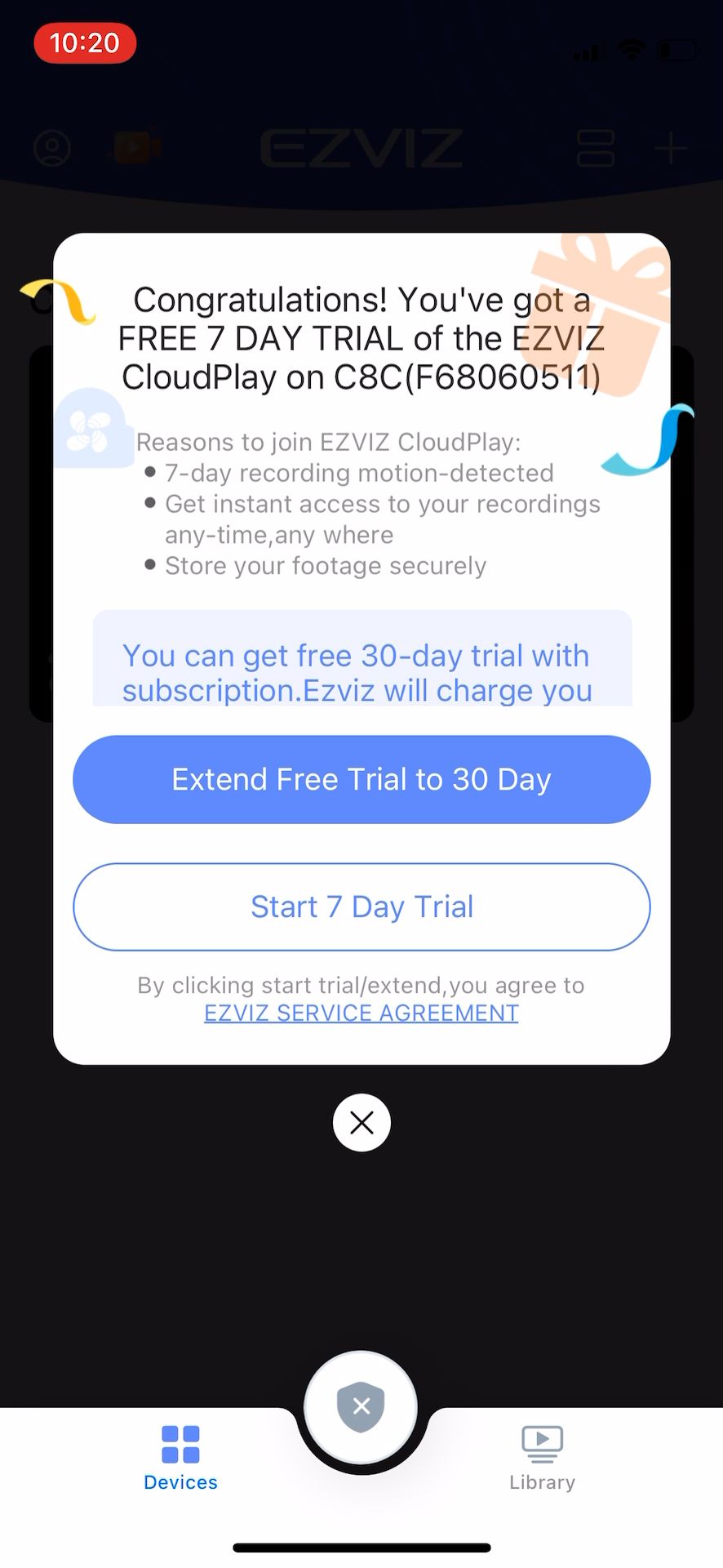 Ezviz C8C - Cloud Storage Upgrade