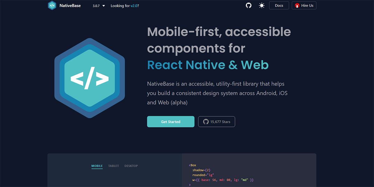 Die 12 besten Open-Source-Bibliotheken für native React-App-Komponenten - React Native UI Libraries Nativebase